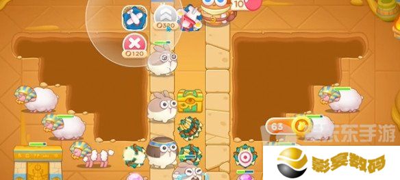 保卫萝卜4法老归来第63关怎么过 法老归来第63关通关指南